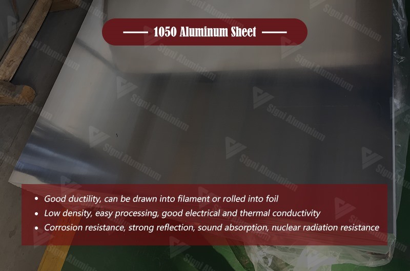 1050 aluminum alloy plate features
