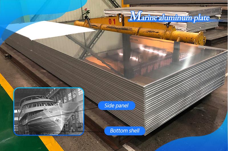 Real photo of marine aluminum plate