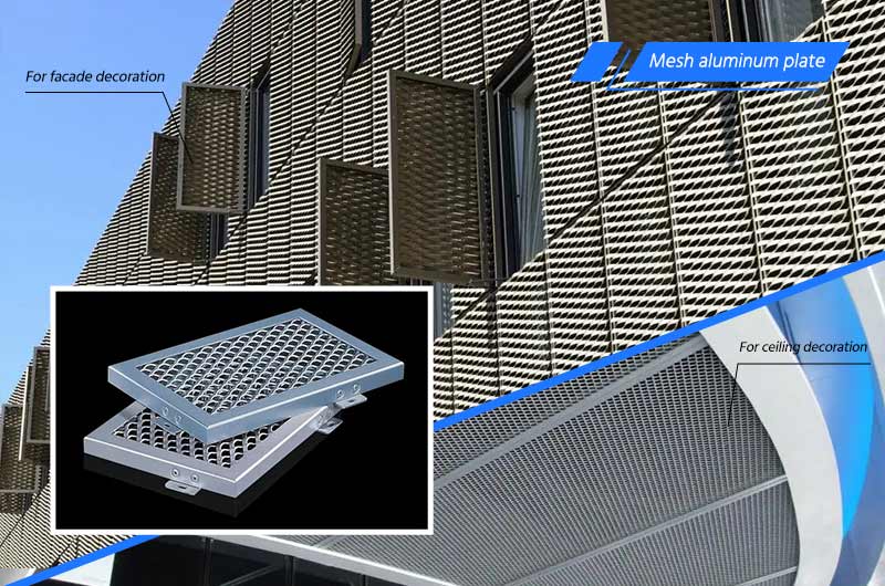 Aluminum mesh plate